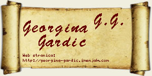 Georgina Gardić vizit kartica
